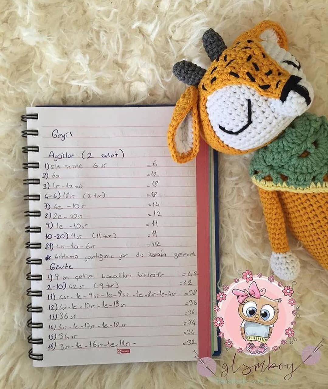 Sevimli Geyik Amigurumi Tığ İşi Tarifi