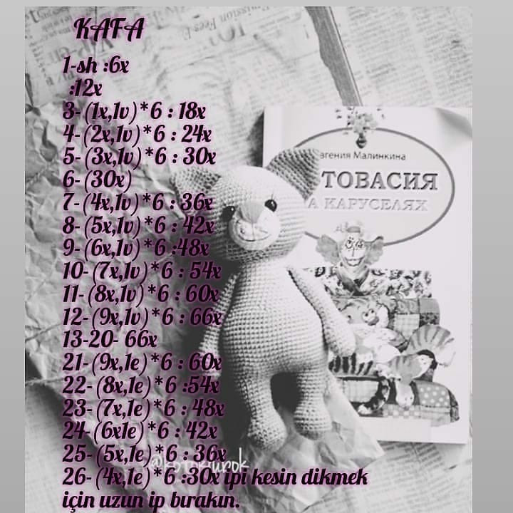 Sevimli Kedi Amigurumi Şeması