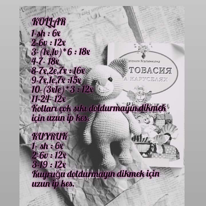 Sevimli Kedi Amigurumi Şeması