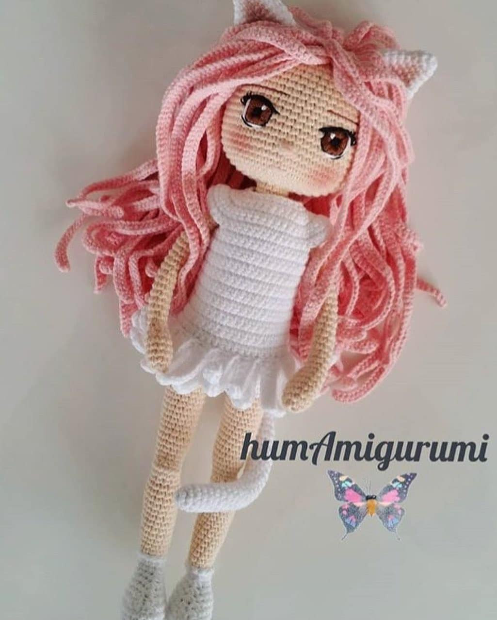 Sevimli Kedi Kız Amigurumi Şeması