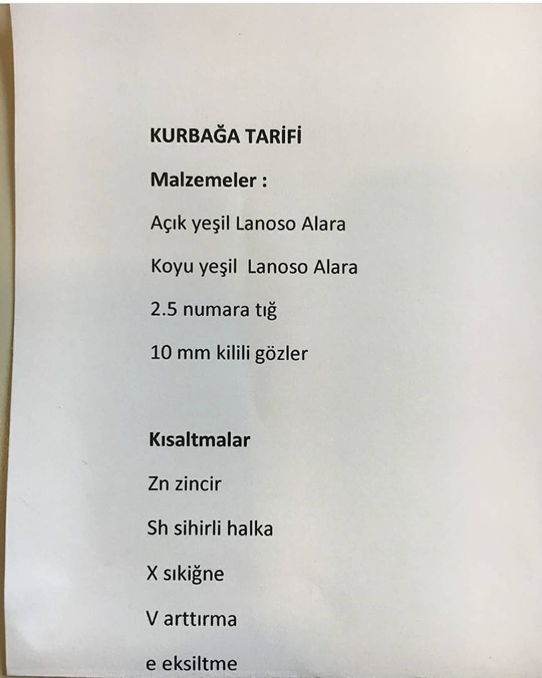 Sevimli Kurbağa Amigurumi Şeması