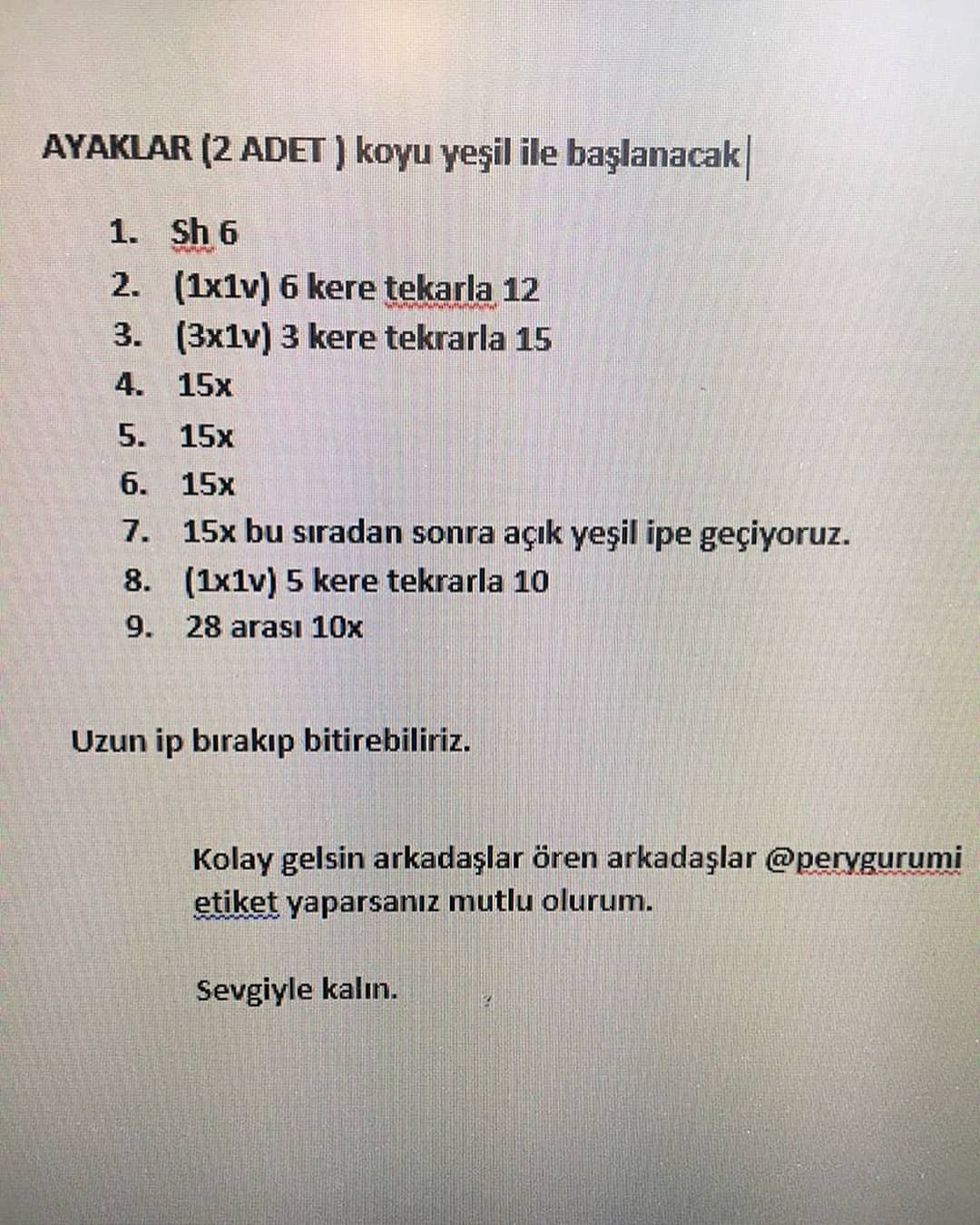 Sevimli Kurbağa Amigurumi Şeması