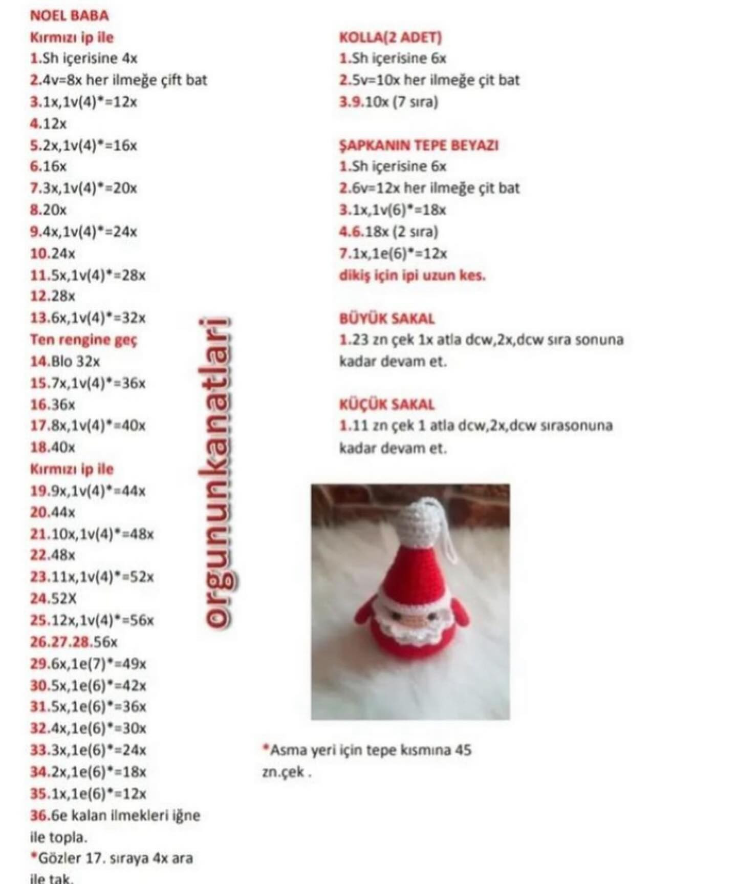 Sevimli Noel Ağacı Süsleri Tığ İşi Şeması