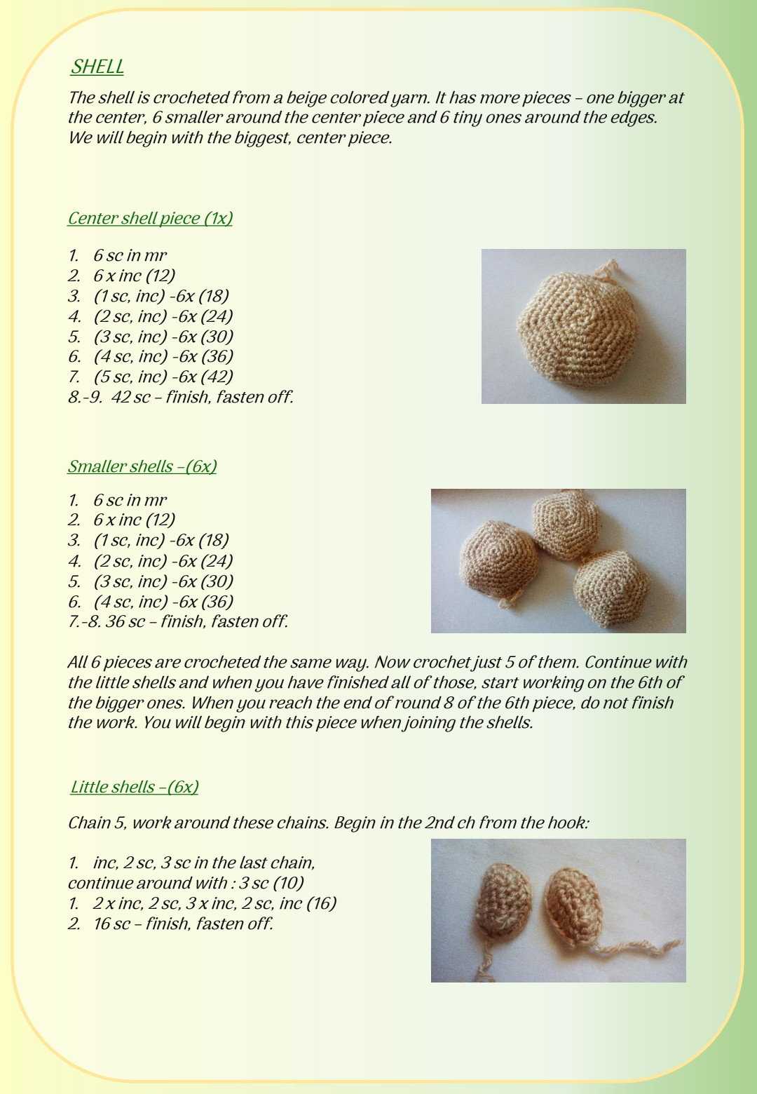 Shelly the Turtle Crochet Pattern