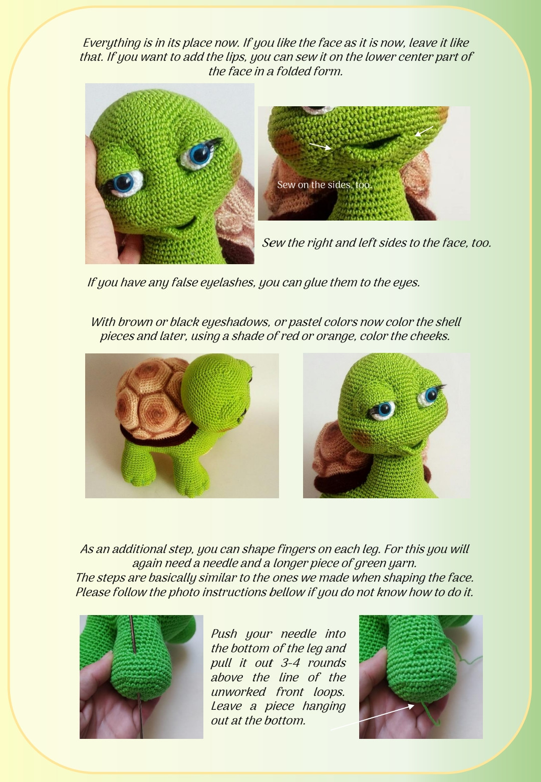 Shelly the Turtle Crochet Pattern