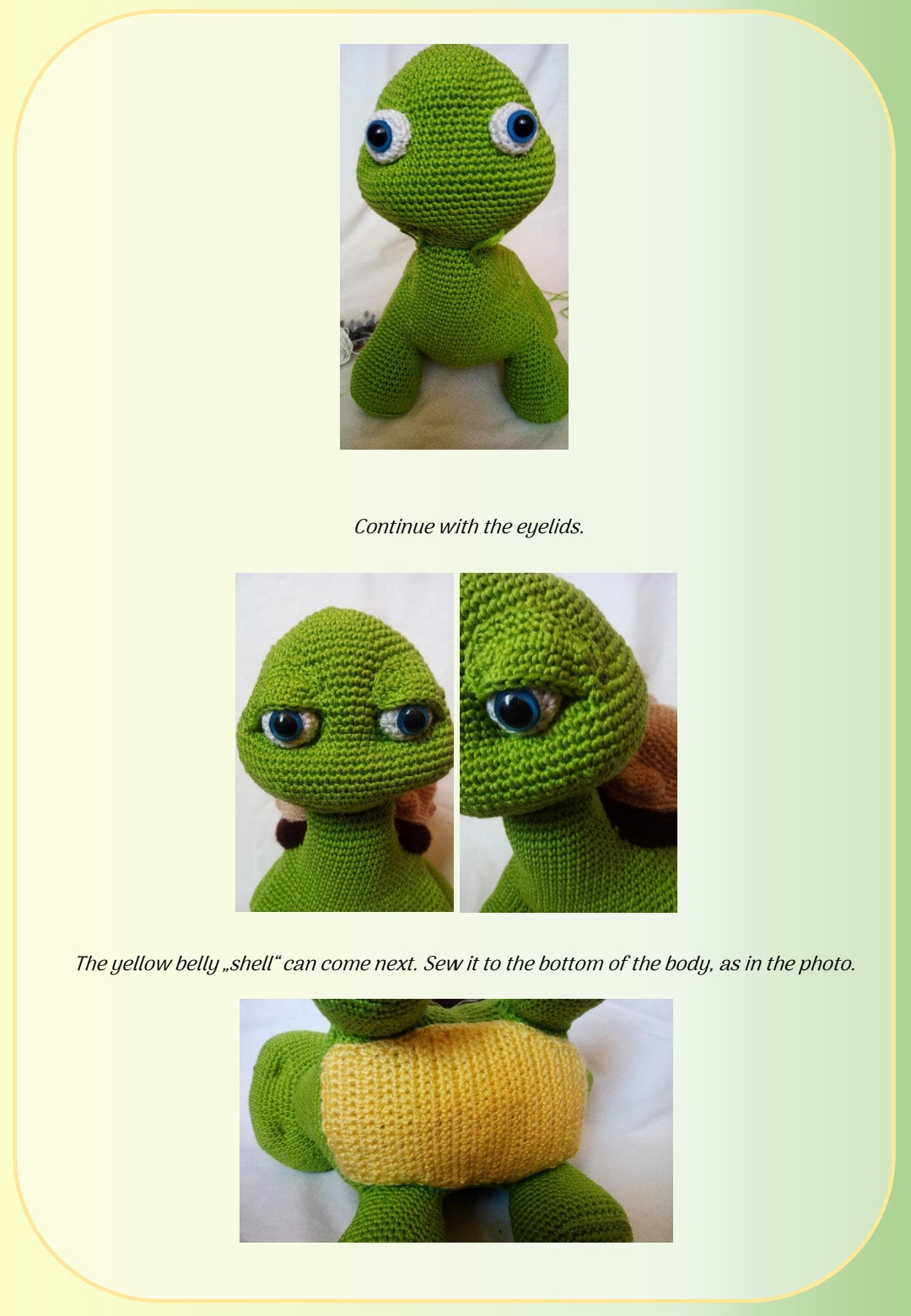 Shelly the Turtle Crochet Pattern
