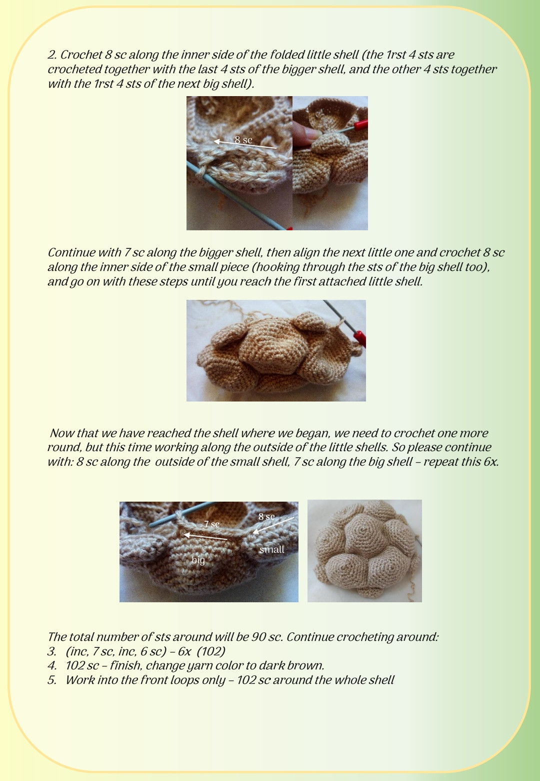 Shelly the Turtle Crochet Pattern