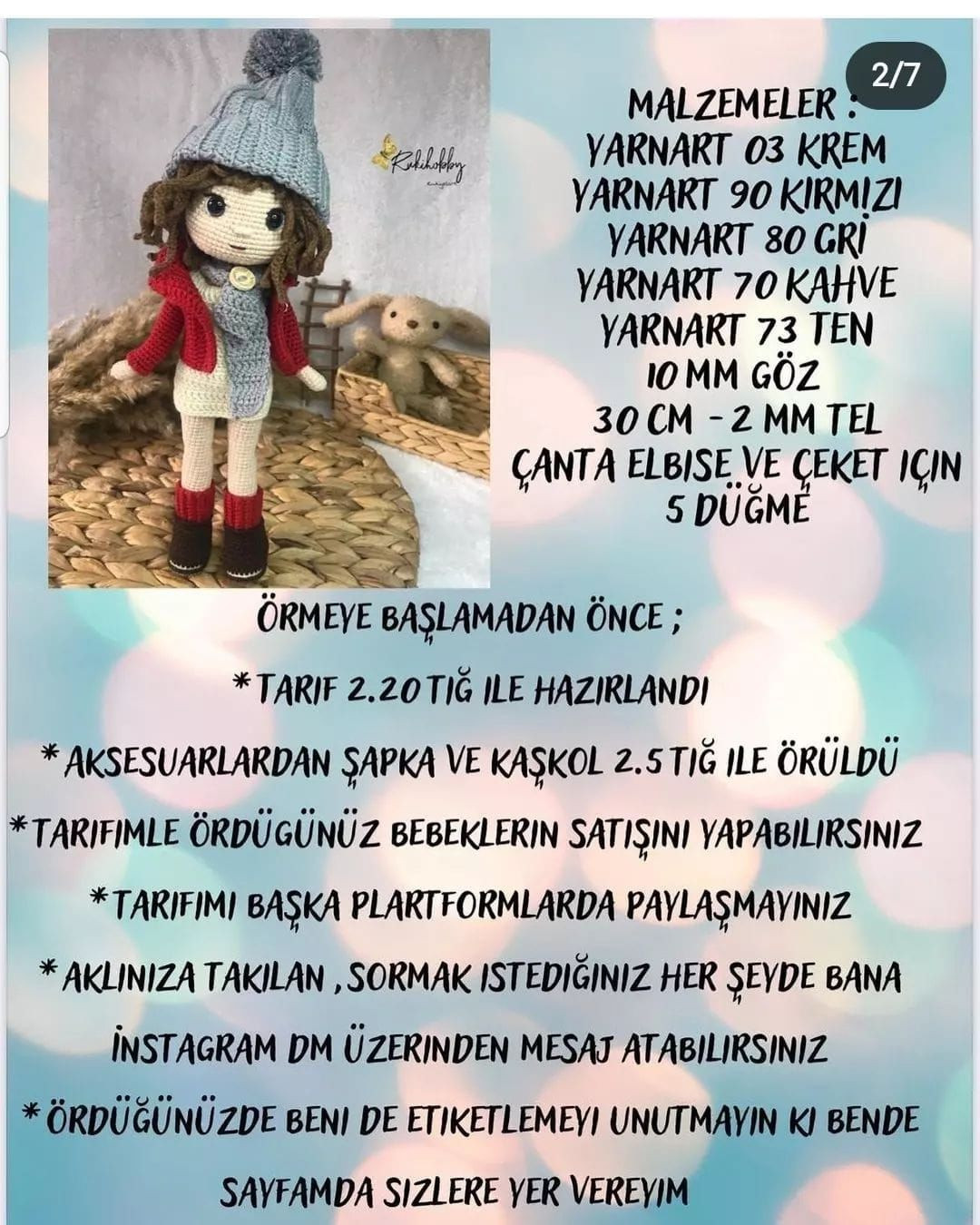 Şirin Bebek Örgü Şeması Ücretsiz