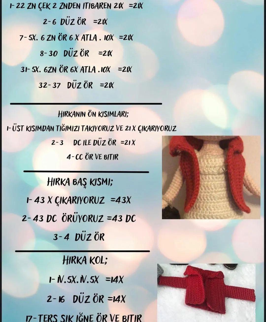 Şirin Bebek Örgü Şeması Ücretsiz