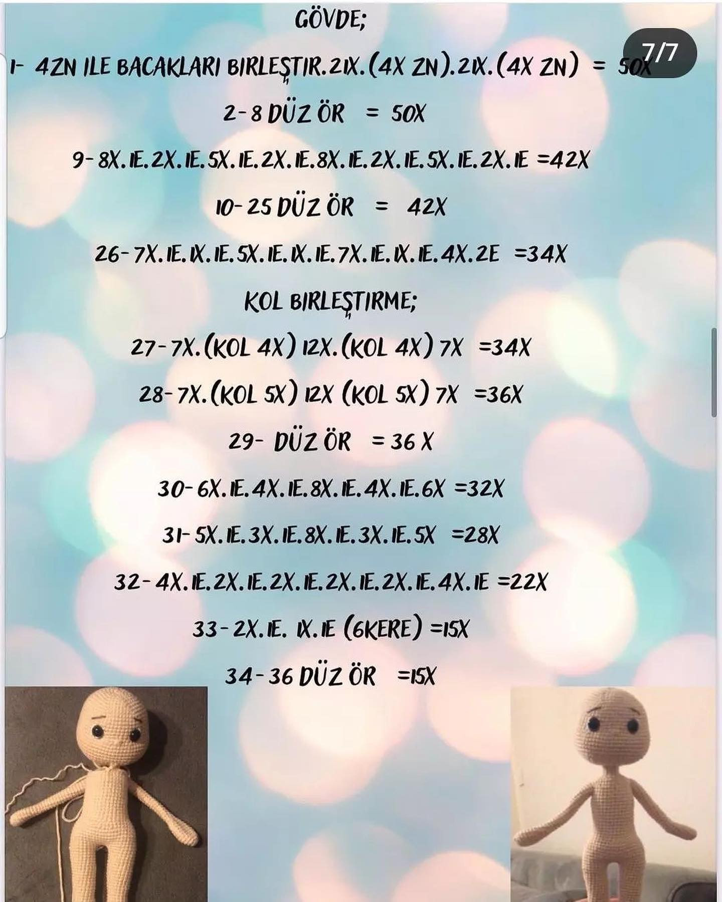 Şirin Bebek Örgü Şeması Ücretsiz