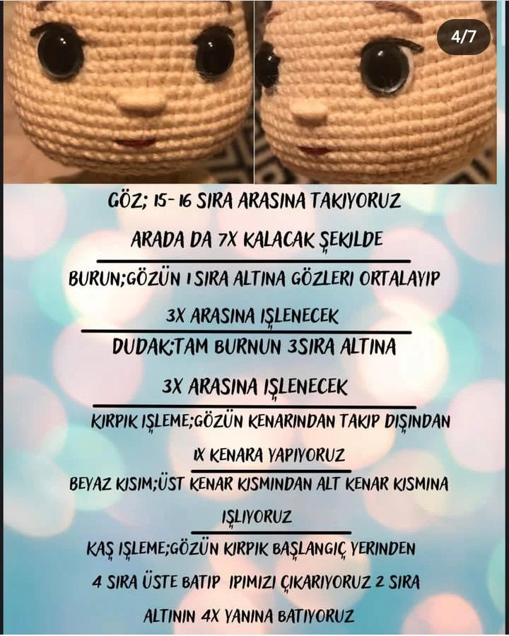 Şirin Bebek Örgü Şeması Ücretsiz