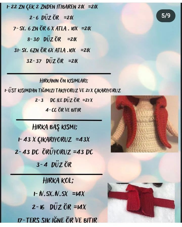 Şirin Bebek Örgü Şeması Ücretsiz
