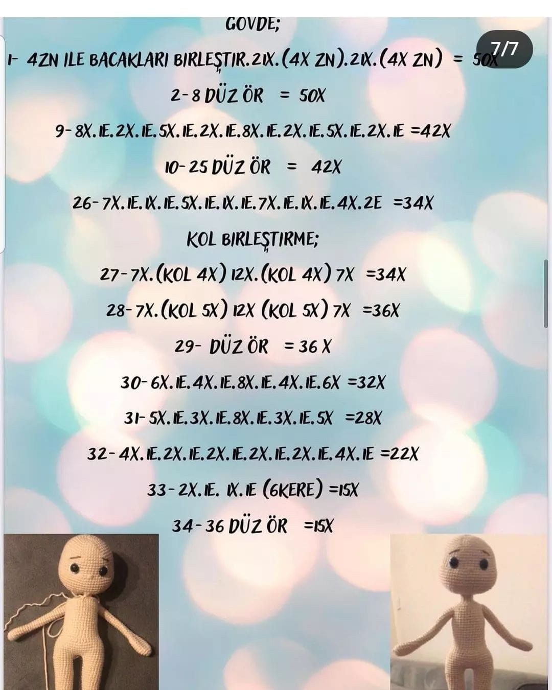 Şirin Bebek Örgü Şeması Ücretsiz