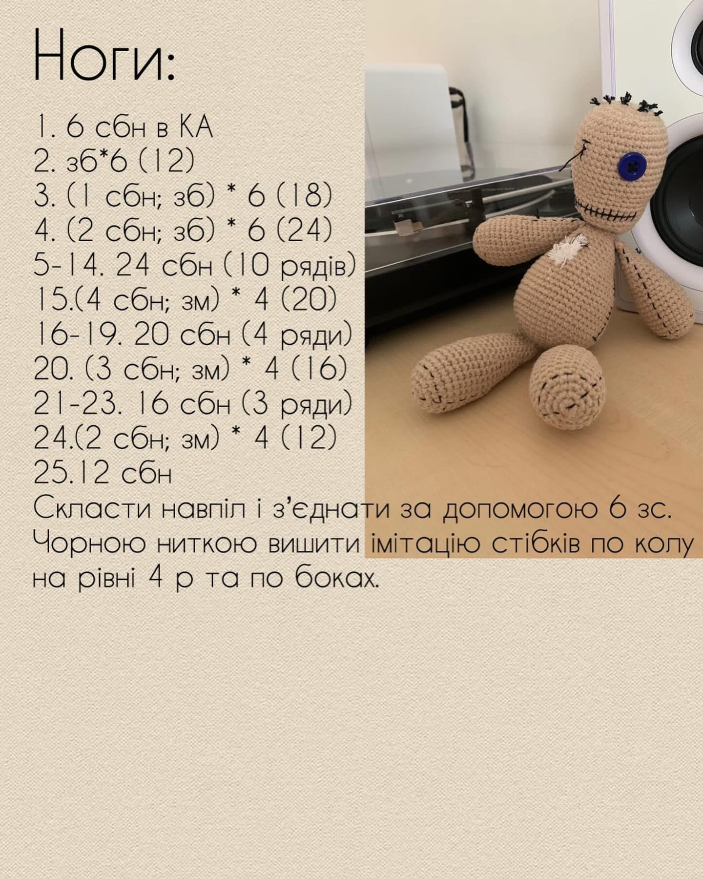 Схема гачком ляльки «Korn Issues Doll»