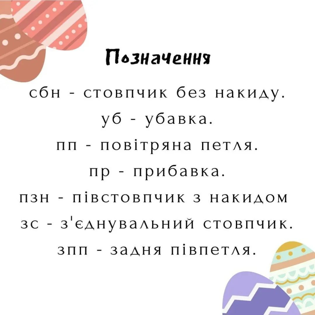 Схема гачком: Великдень яйце в кошику