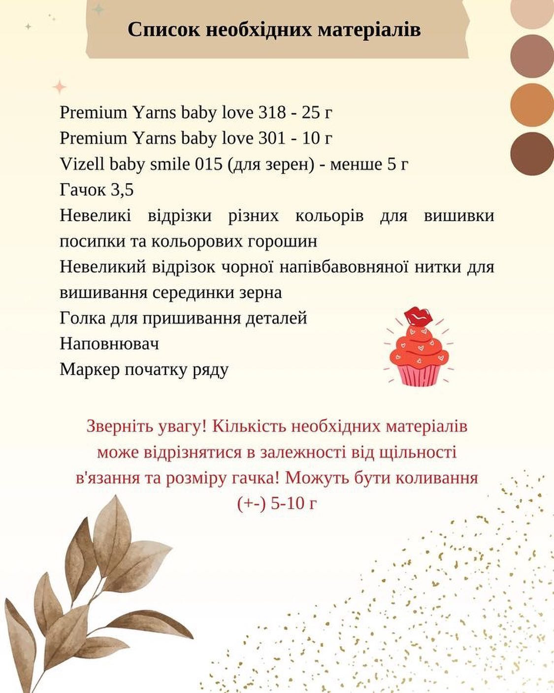 Схема вязания кружки кофе