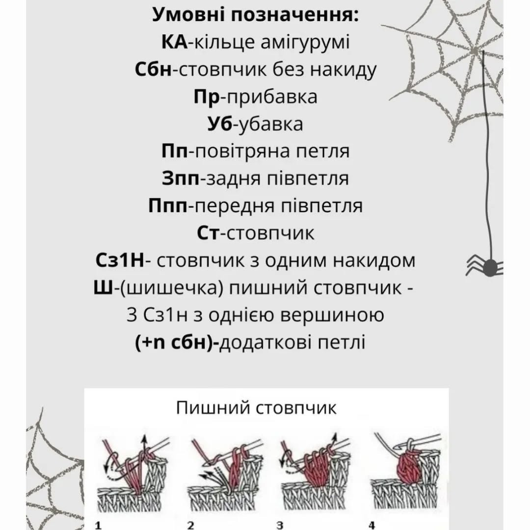 Схема в’язання Франкенштейна гачком