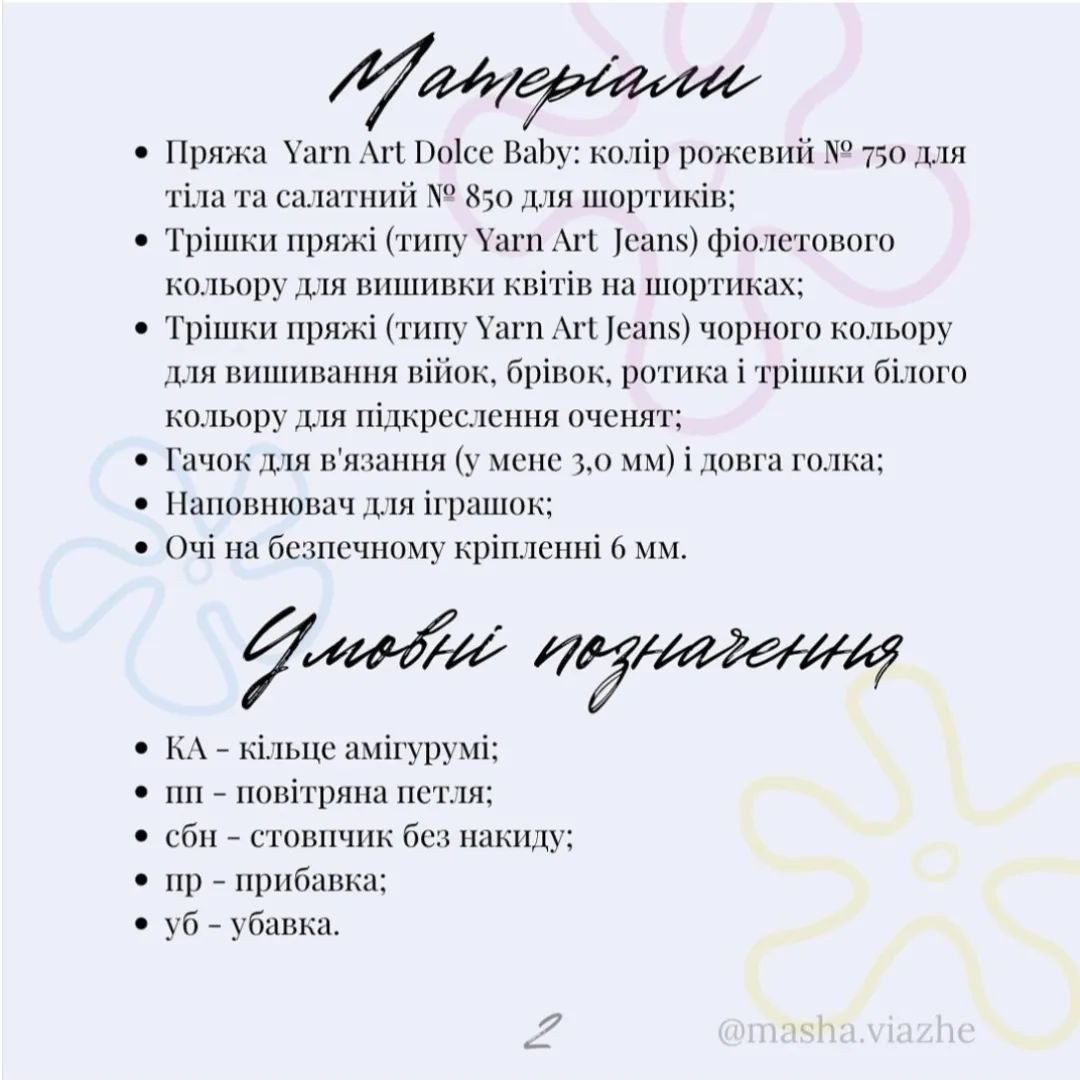 Схема в'язання героїв Губки Боба