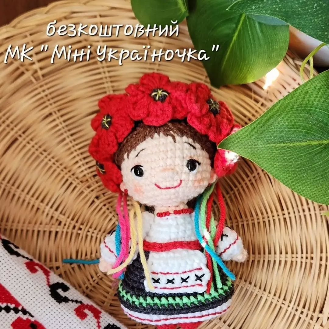 Схема в'язання ляльки в українському стилі