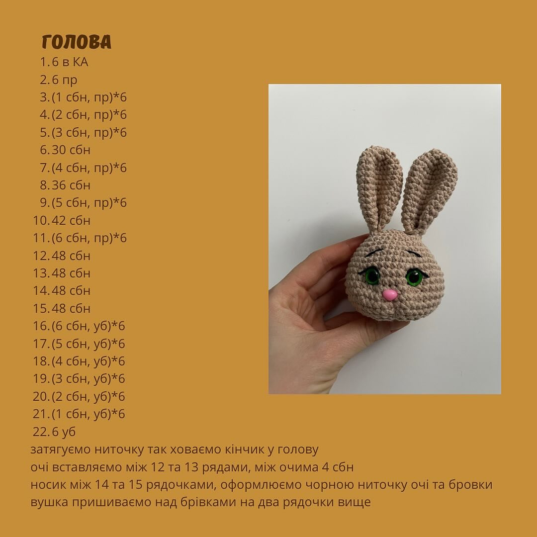 Схема в'язання: милий кролик у сукні