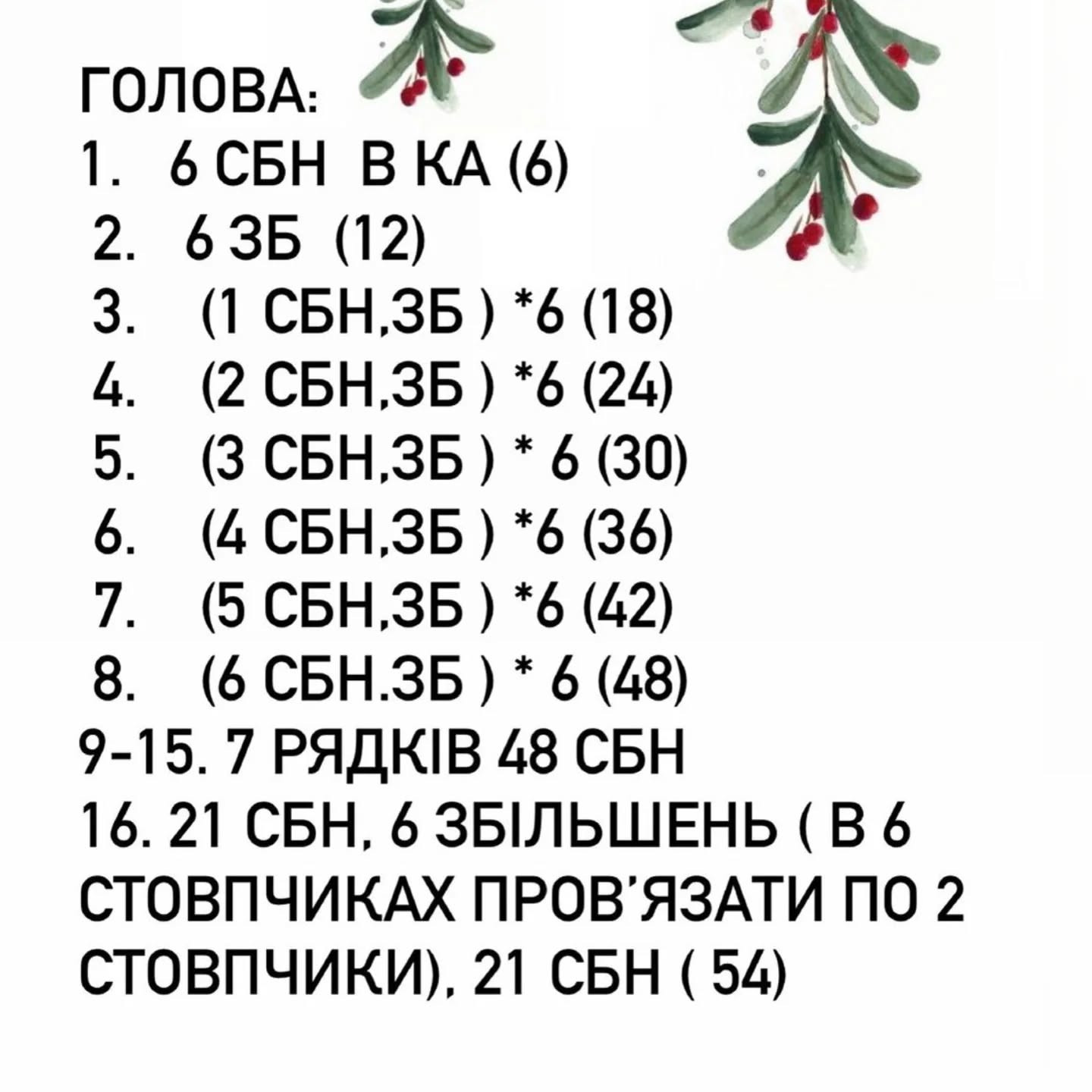Схема в’язання милого змійка у шапочці.