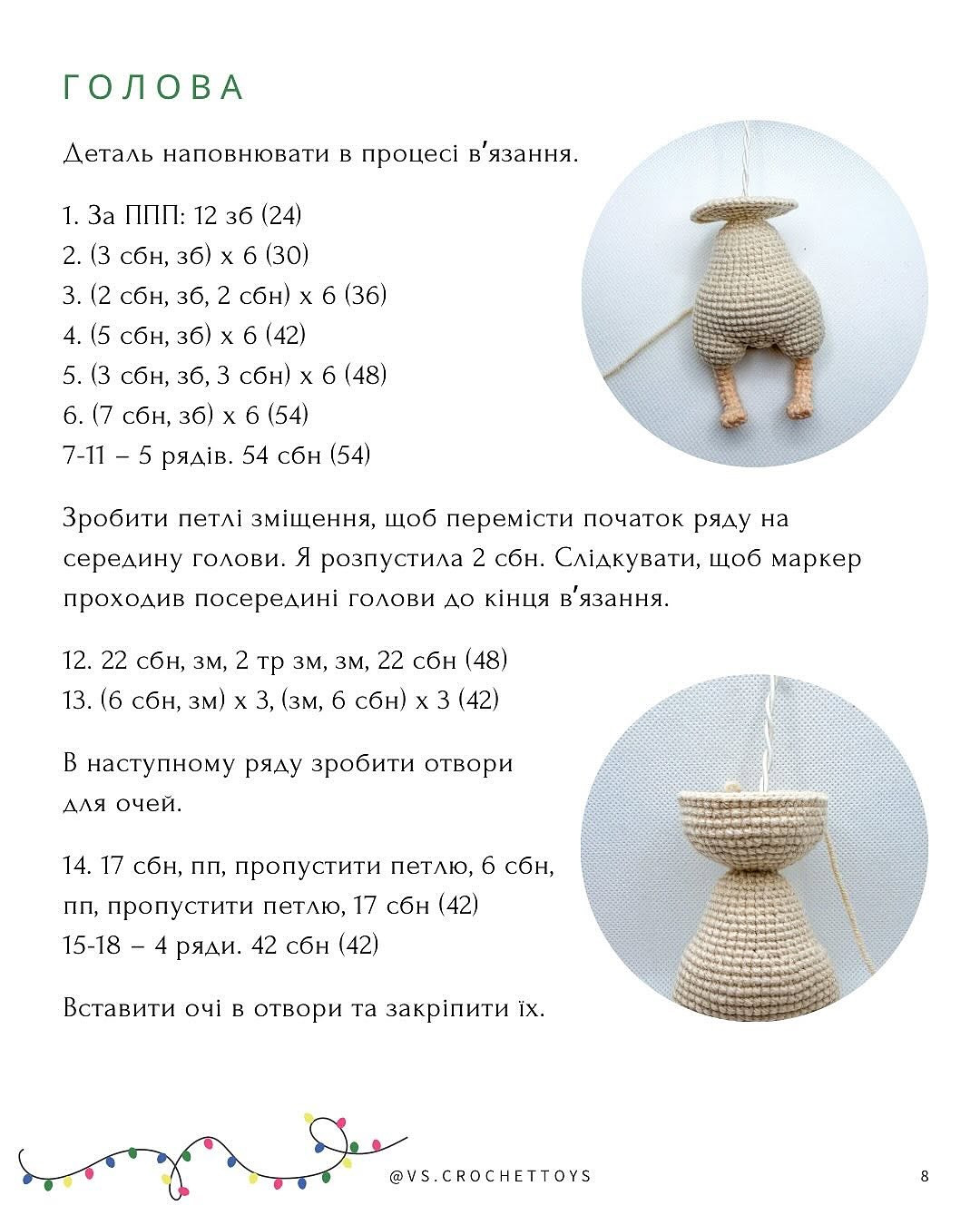 Схема в'язання мишеняти Стіва