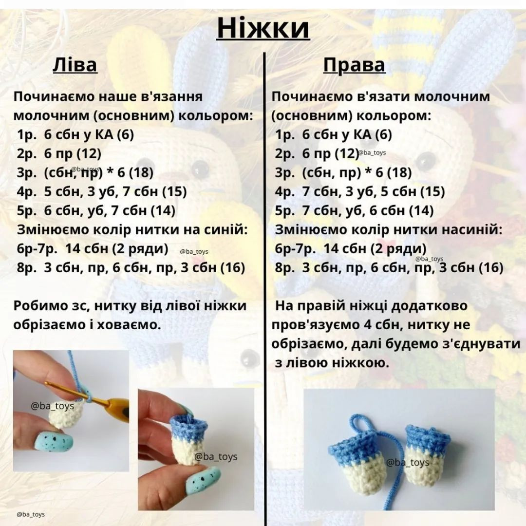 Sơ đồ móc len thỏ Ukraine miễn phí