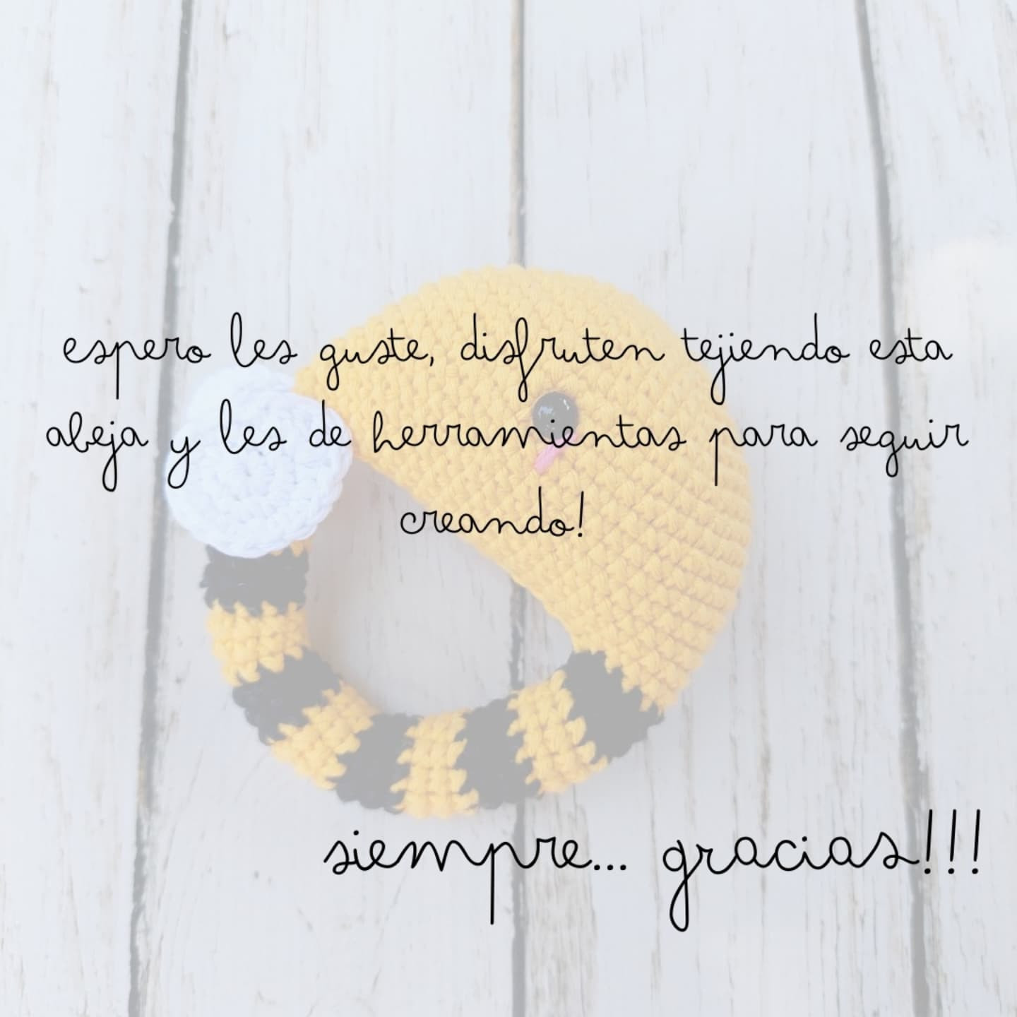 Sonajero ABEJITA: Patrón gratuito para tejer amigurumi