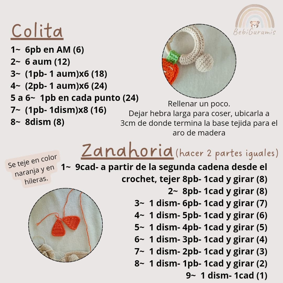 Sonajero de Conejo Crochet Gratis