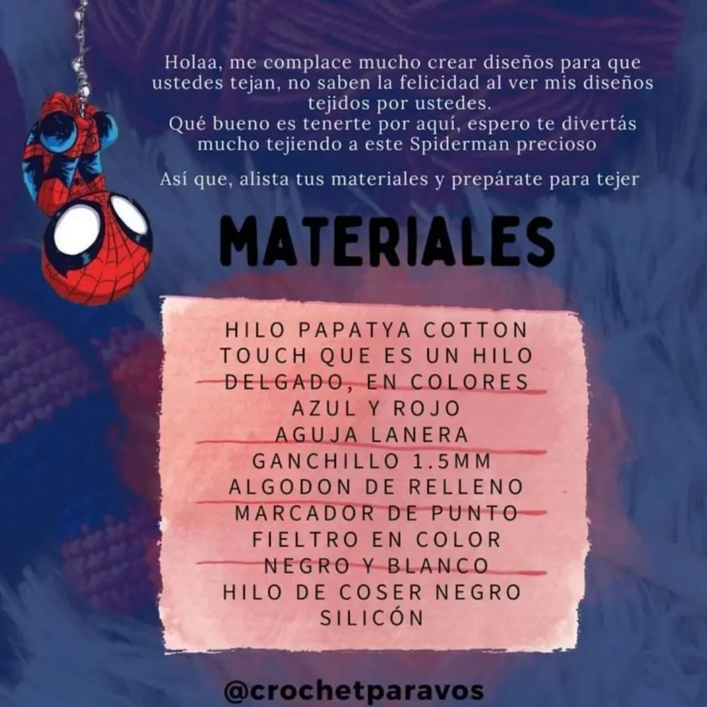 Spiderman Amigurumi: Patrón Gratis