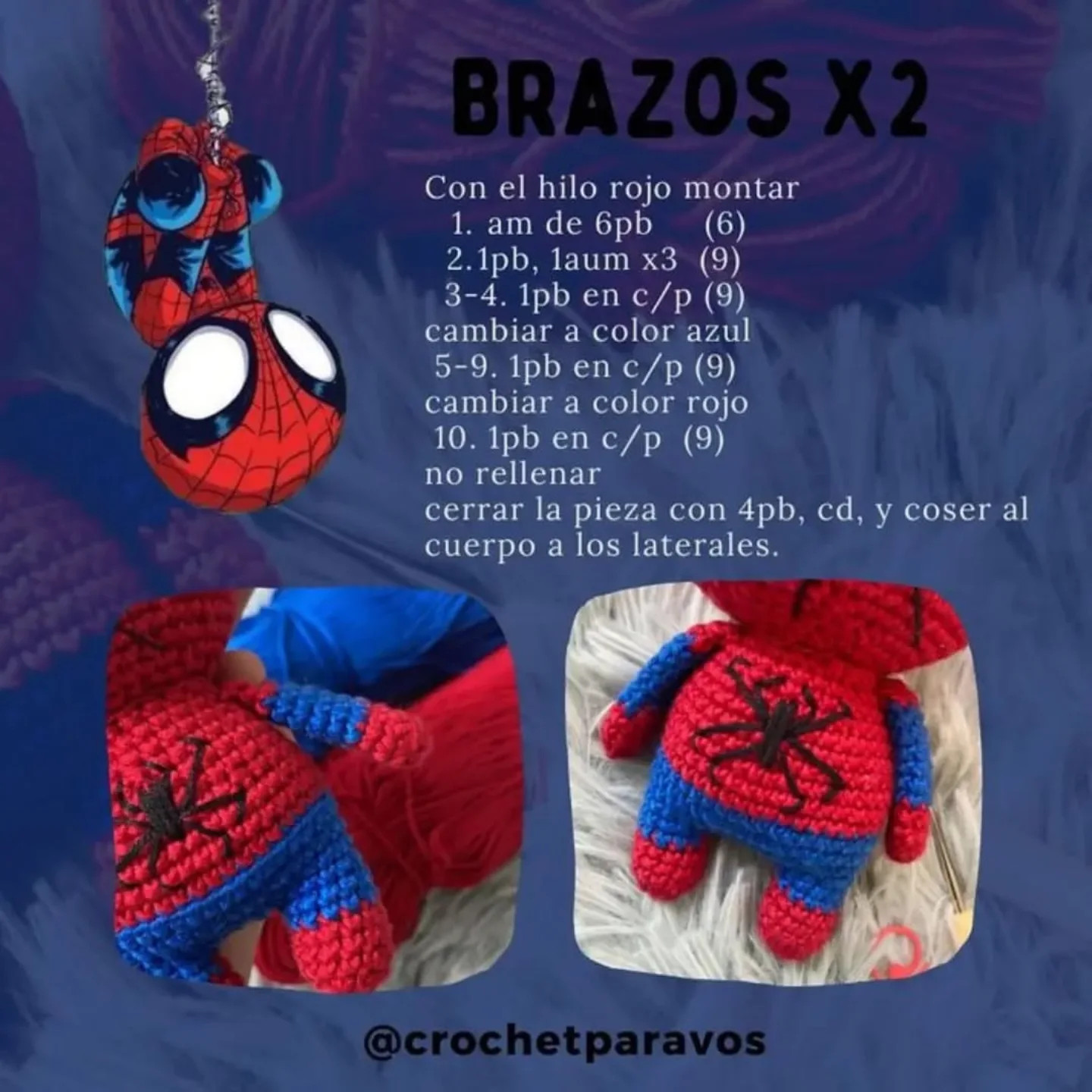 Spiderman Amigurumi: Patrón Gratis