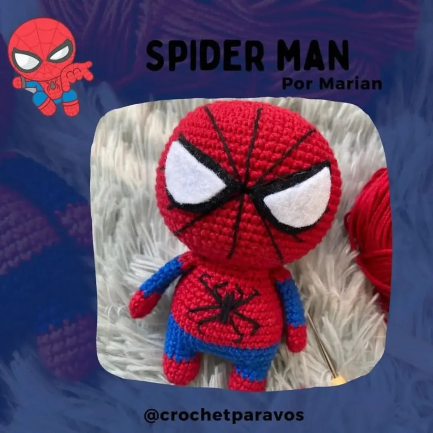 Spiderman Amigurumi: Patrón Gratis