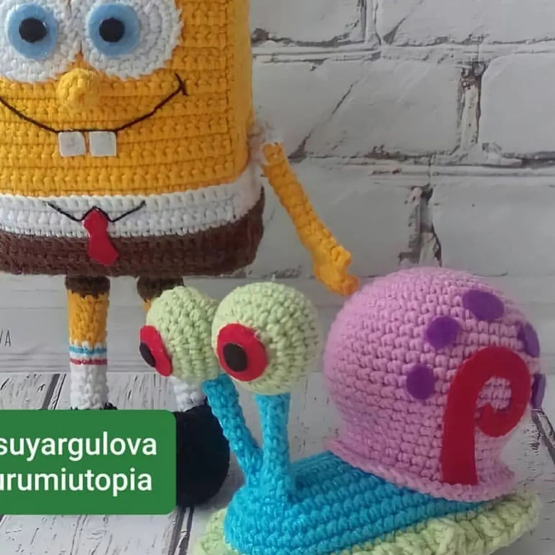 SüngerBob ve Gary Amigurumi Yapımı