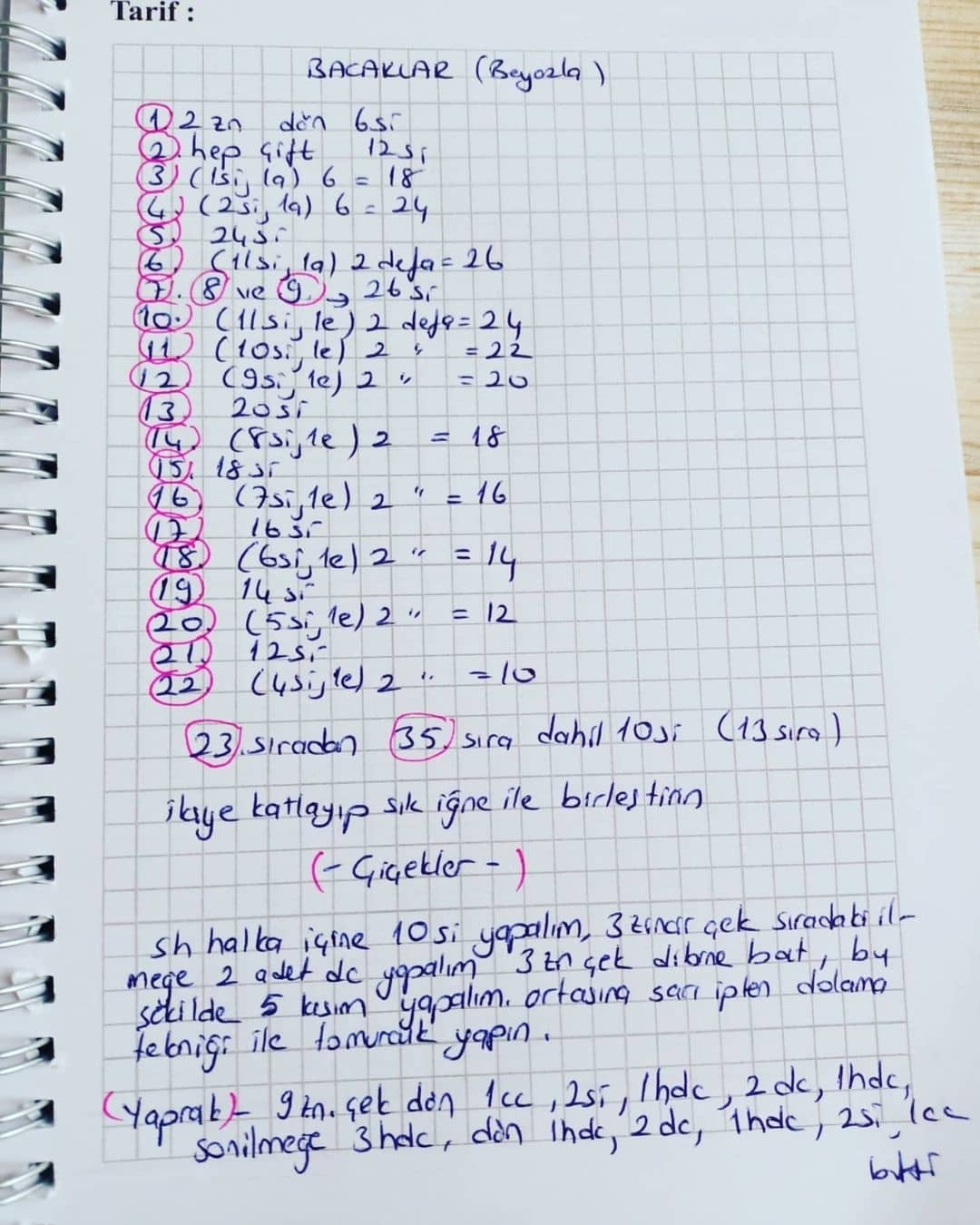 Süslemeli Kadife Tavşan Örgü Şeması