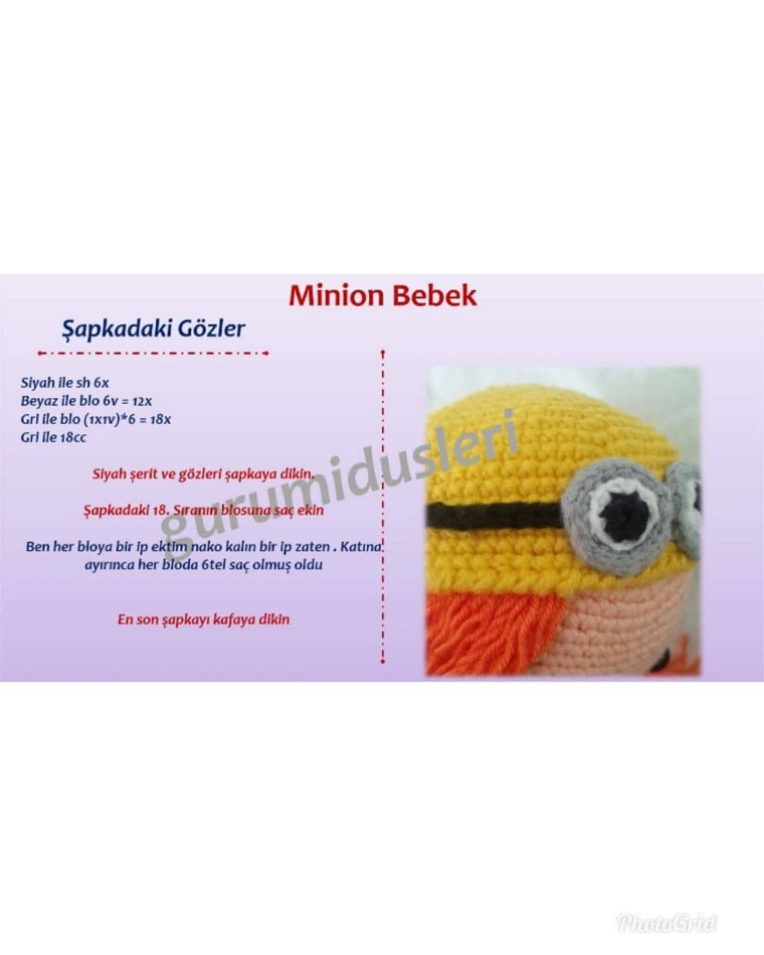 TARİF:  Amigurumi Kız Bebek Şeması