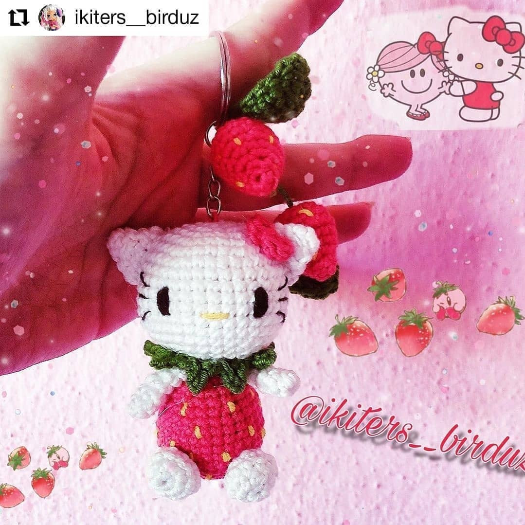 TARİF: Çilekli Hello Kitty Anahtarlık Yapımı