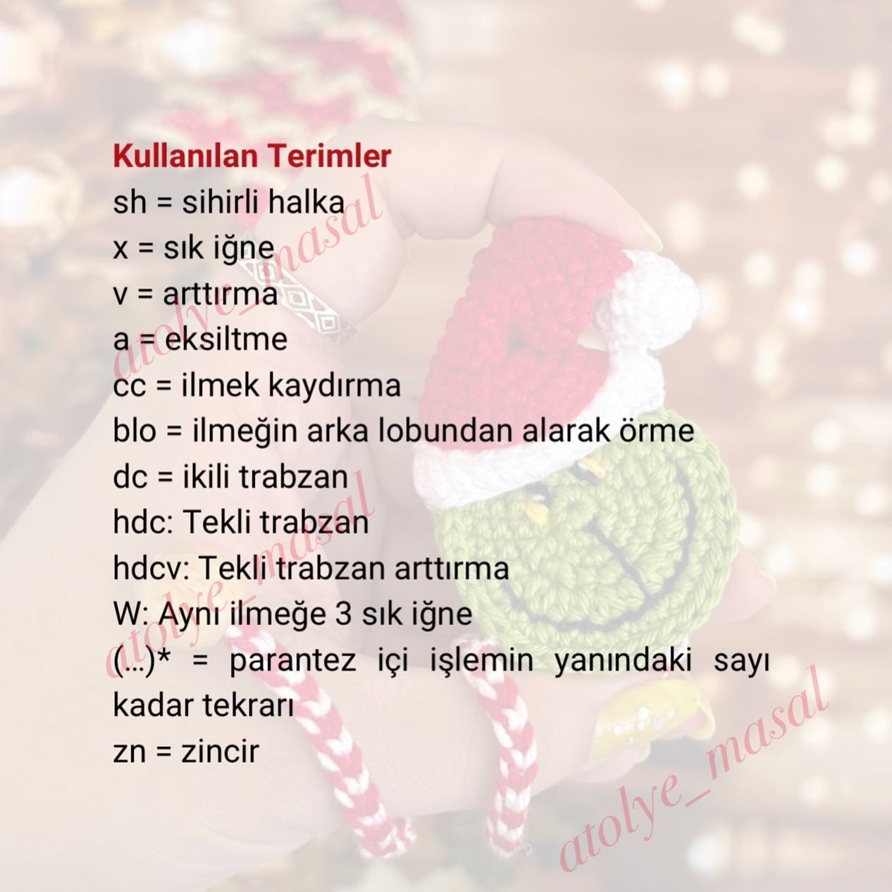 TARİF: GRİNCH KİTAP AYRACI ÖRNEĞİ