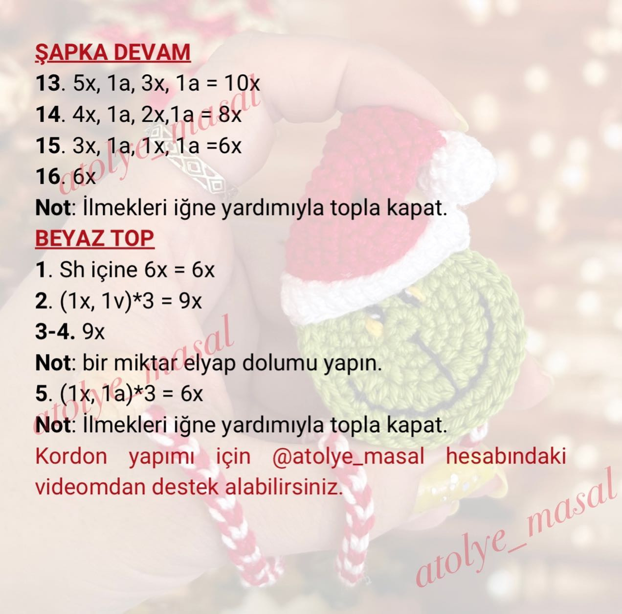TARİF: GRİNCH KİTAP AYRACI ÖRNEĞİ
