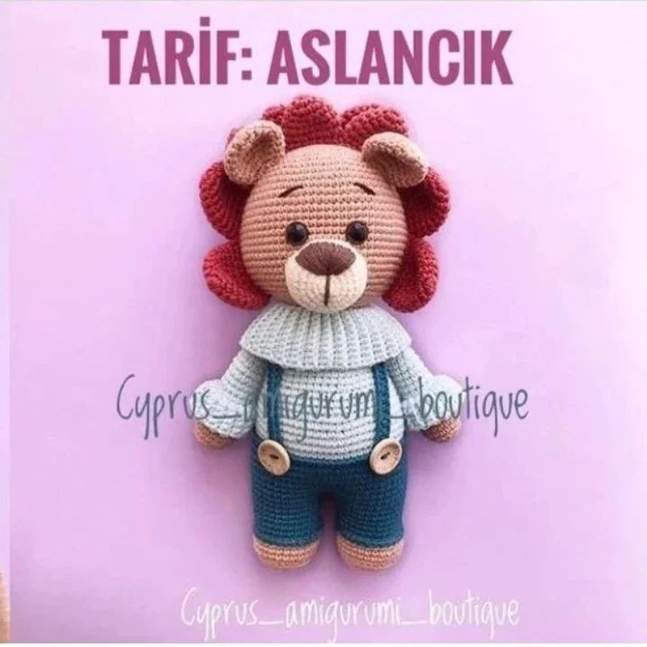 TARİF: Sevimli Aslan Yavrusu Amigurumi