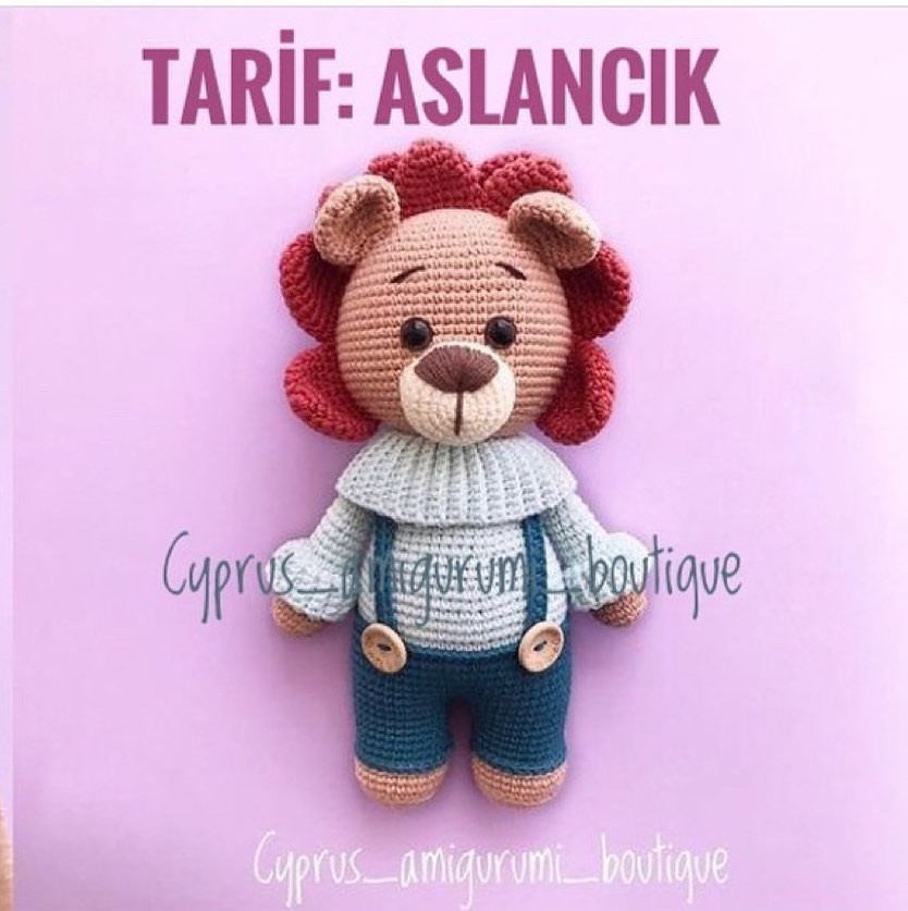 TARİF: Sevimli Aslan Yavrusu Amigurumi