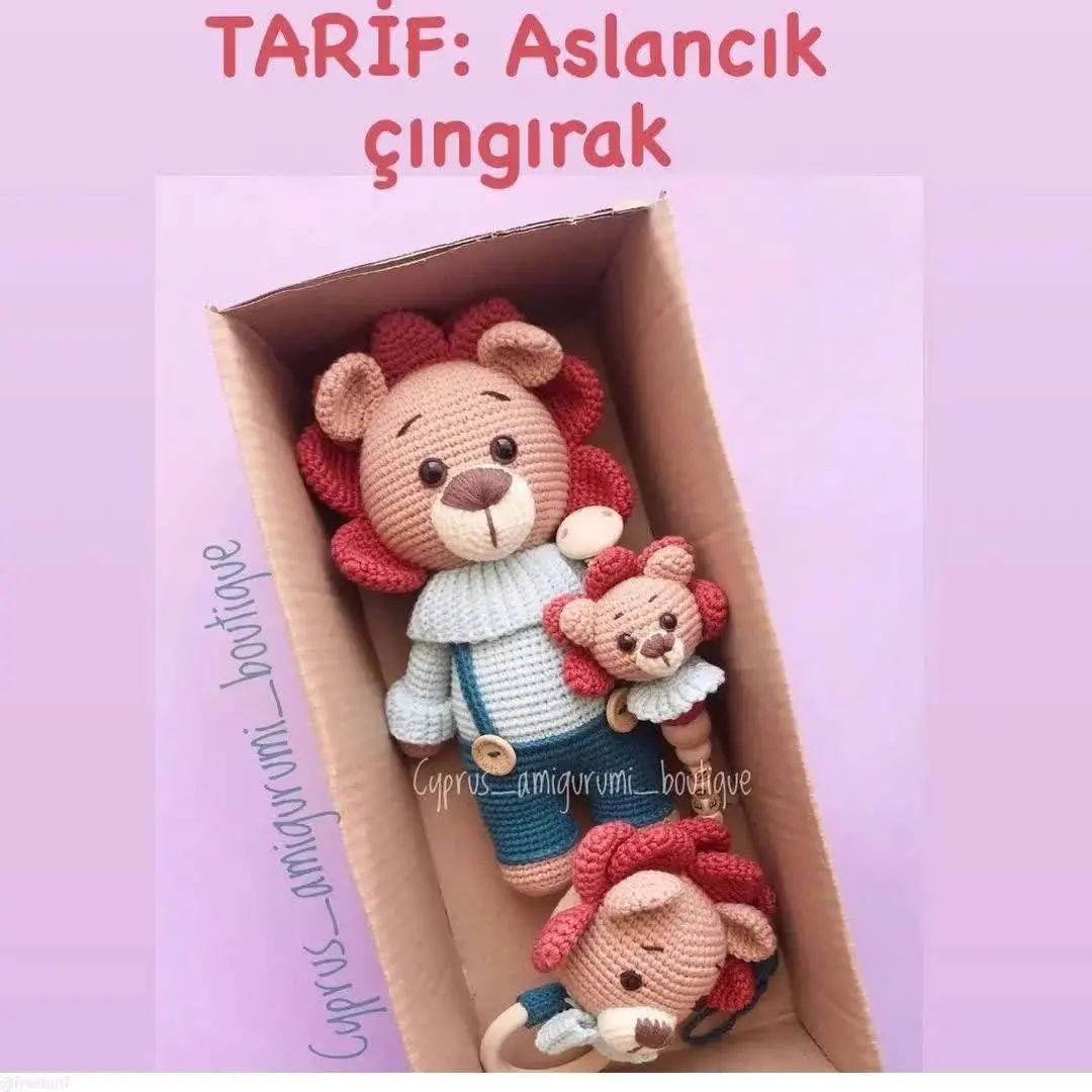 TARİF: Sevimli Aslan Yavrusu Amigurumi