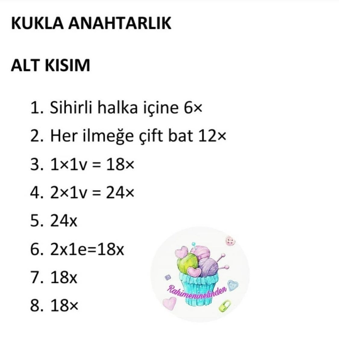 TARİF: Sevimli Canavar Anahtarlık Tığ İşi Şeması