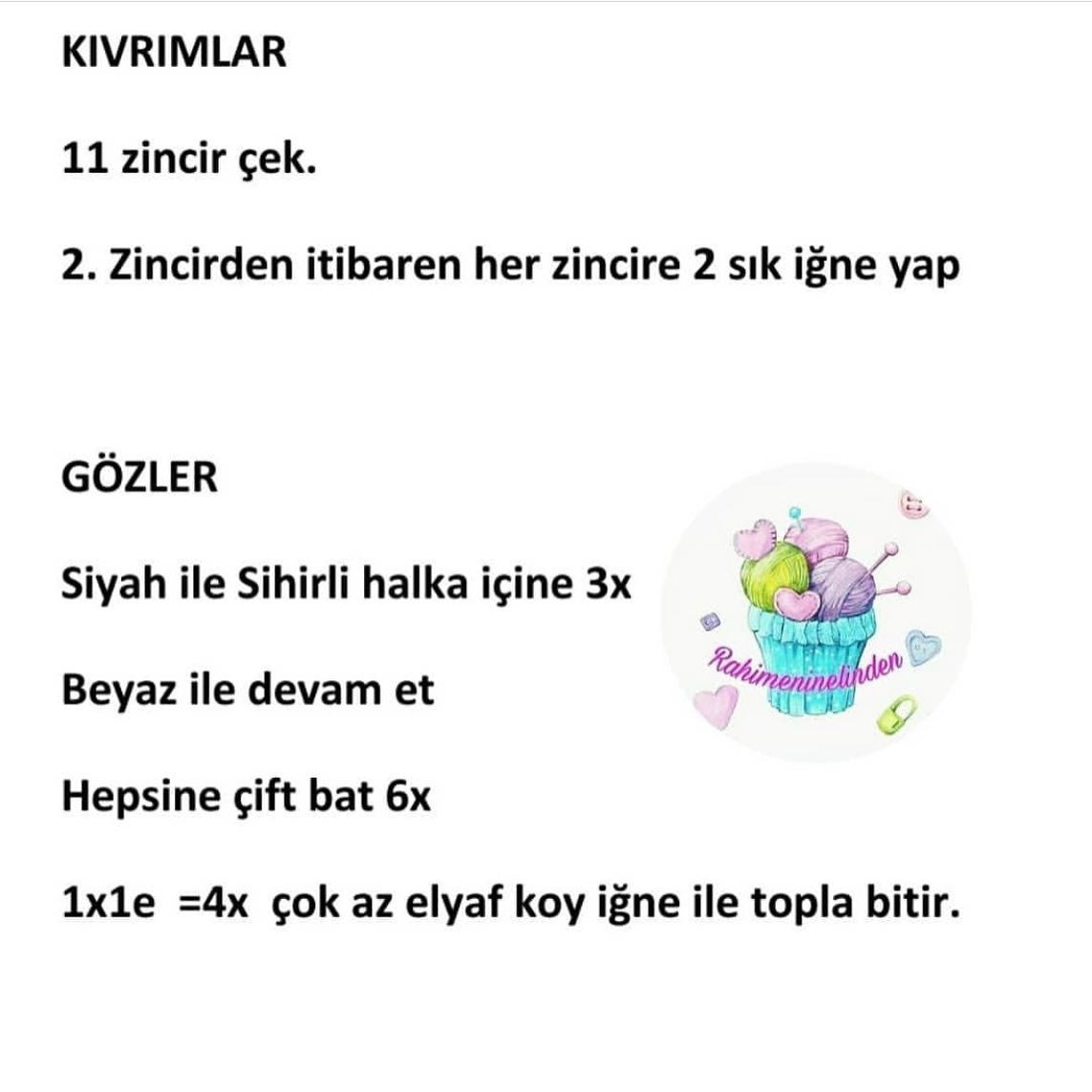 TARİF: Sevimli Canavar Anahtarlık Tığ İşi Şeması