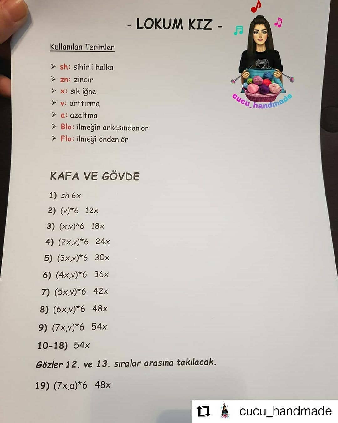 TARİF: Şirin Boncuk Bebekler Amigurumi Örgü Şeması