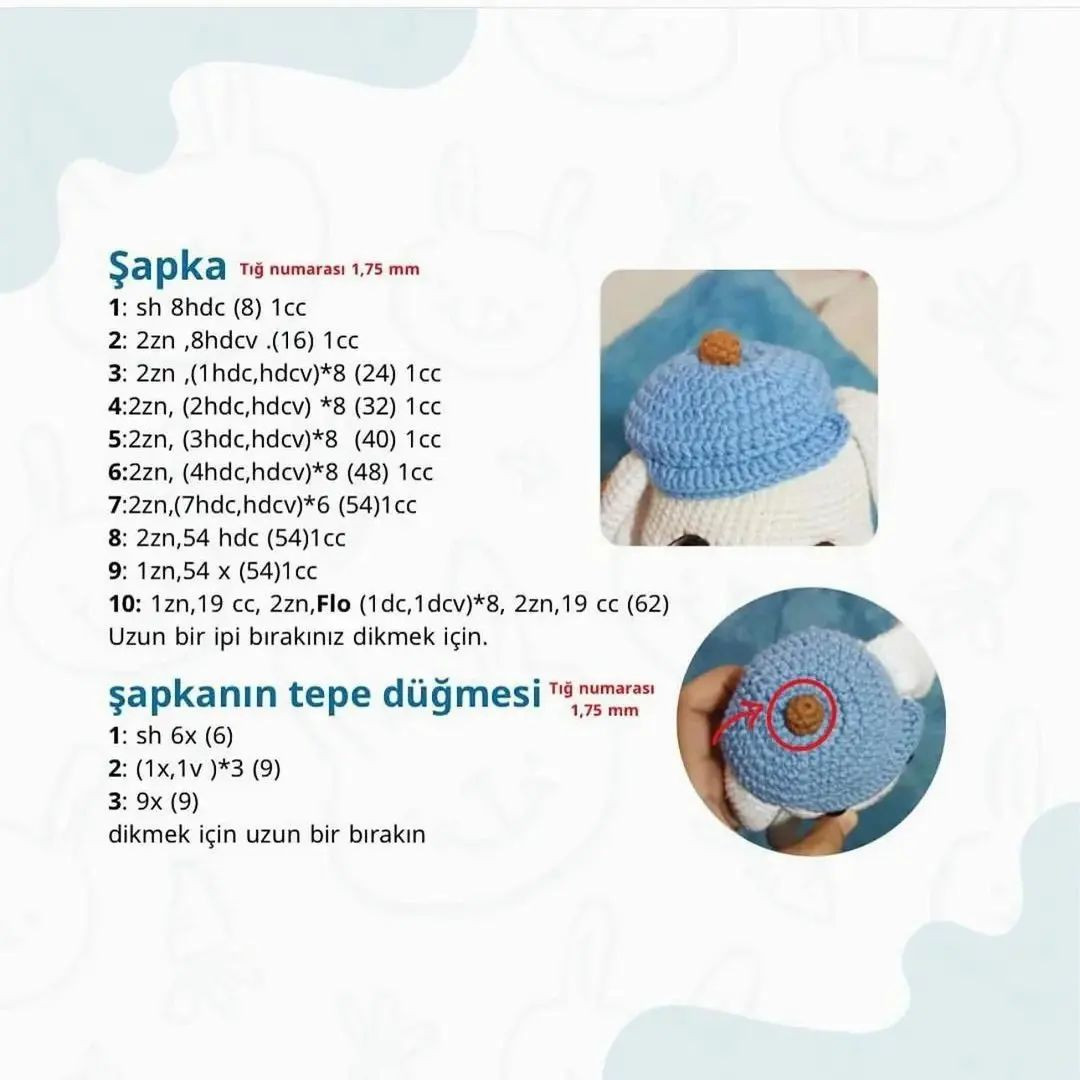 Tavşan Amigurumi Şeması: Ücretsiz Türkçe Kılavuz