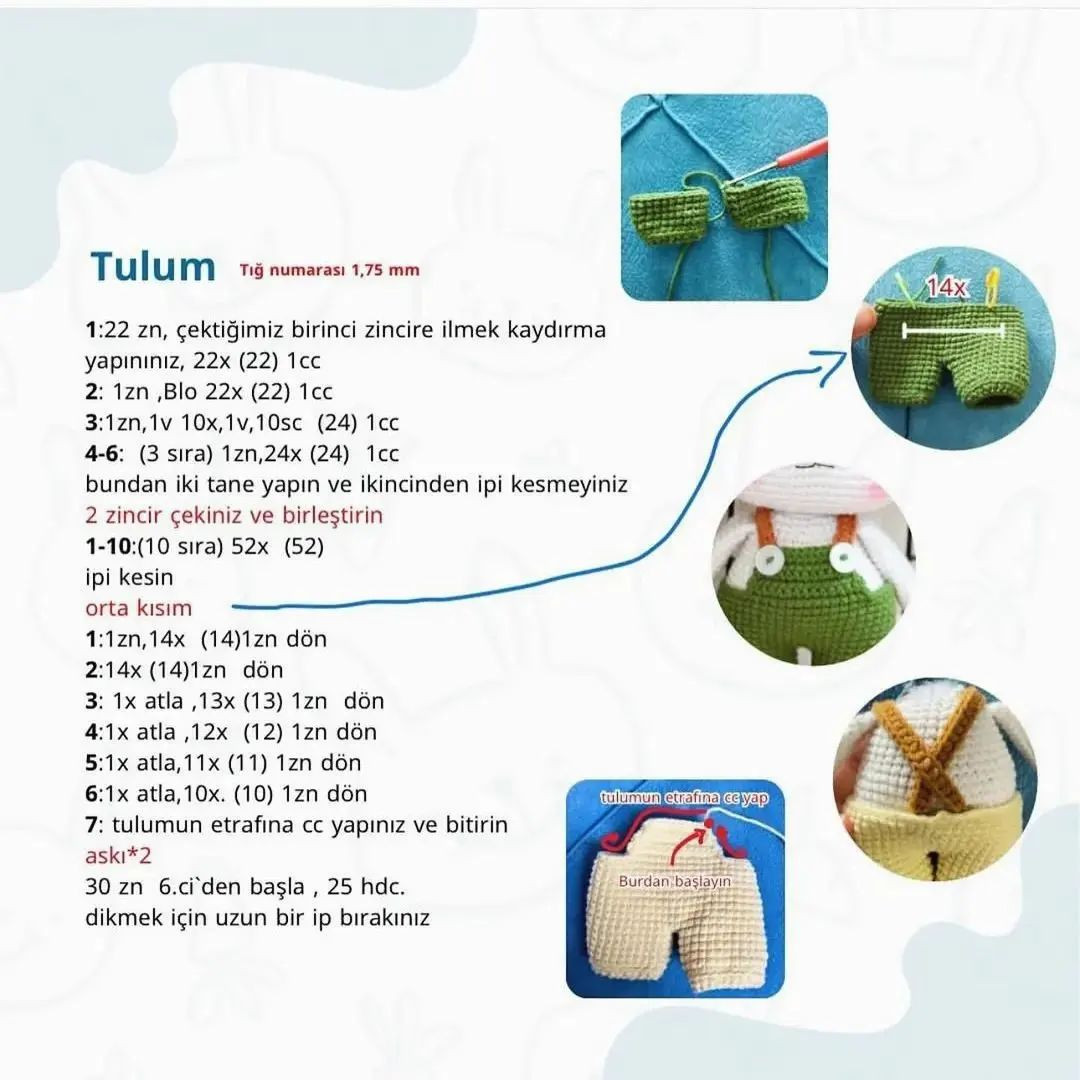 Tavşan Amigurumi Şeması: Ücretsiz Türkçe Kılavuz