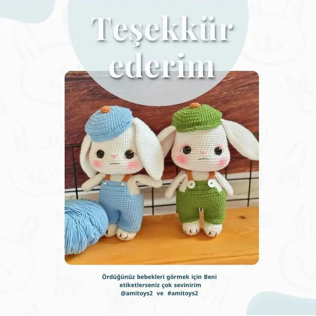 Tavşan Amigurumi Şeması: Ücretsiz Türkçe Kılavuz
