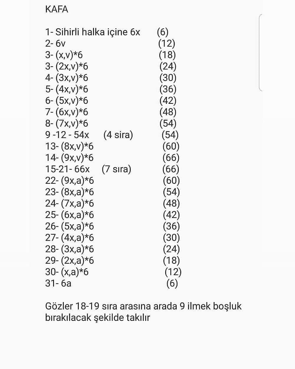 Tavşan Amigurumi Tığ İşi Tarifi Tarif Sahibi
