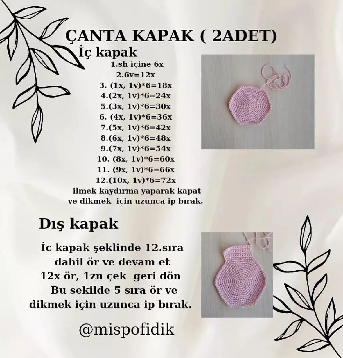 Tavşan Çanta Örgü Şeması