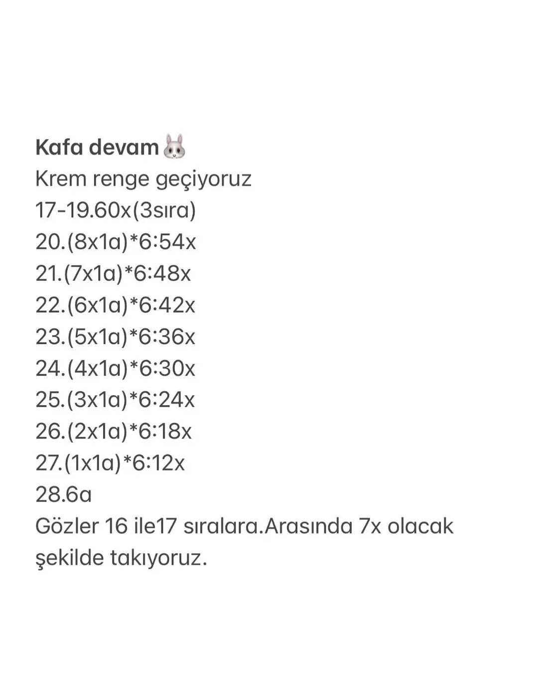 Tavşan Çıngırak Tığ İşi Şeması